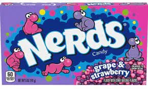 Nerds Uva Fresa video box 141g